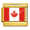 Dorado Background World Flag Photo Epoxy Italian Module Bracelet ICY0001CA Canada