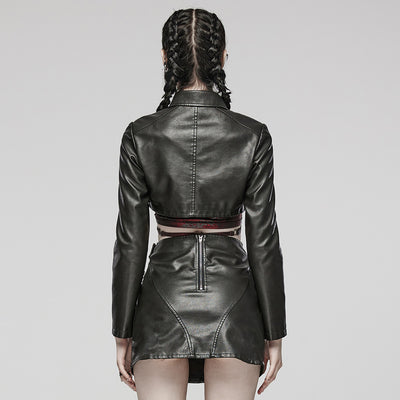Chaqueta de Cuero Corta para Mujer - Estilo Sofisticado y Moderno - Image 15