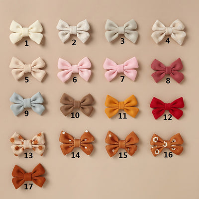 Pasadores Infantiles Retro con Moño - Accesorios para Niñas Estilo Europeo - Image 23