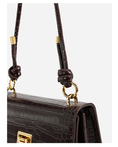 Bolso Baguette de Hombro Único con Patrón Texturizado - Image 15