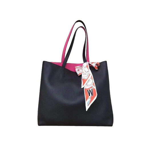 Bolso Tote de Cuero Genuino Doble Cara - Gran Capacidad - Image 3