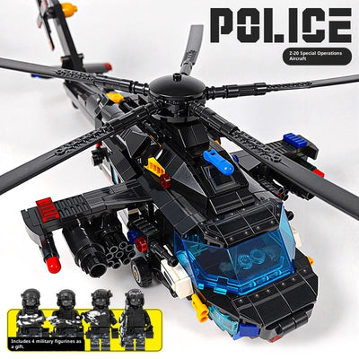 Helicóptero SWAT de Policía - Bloques de Construcción Educativos para Niños - Image 11