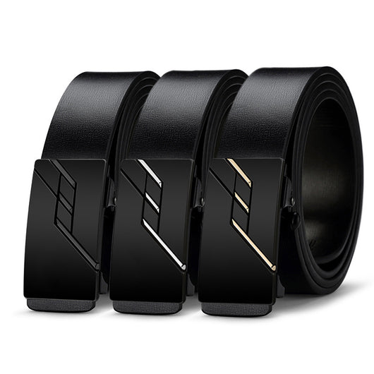 Cinturón de Cuero Automático para Hombre - Hebilla Inteligente Casual y Ejecutivo - Image 2