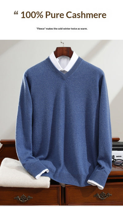 Suéter Base de Cachemira Pura para Hombre - Image 13