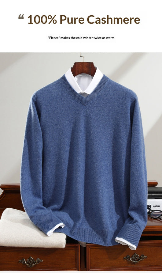 Suéter Base de Cachemira Pura para Hombre - Image 13