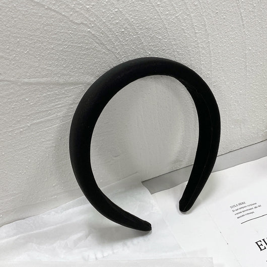 Diadema Retro de Satén con Esponja - Accesorio para Cabello Francés de Ancho Generoso - Image 79