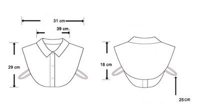 Cuello Postizo de Gasa con Strass para Mujer - Image 4