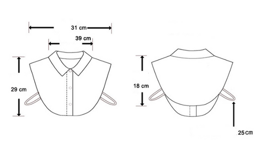 Cuello Postizo de Gasa con Strass para Mujer - Image 12