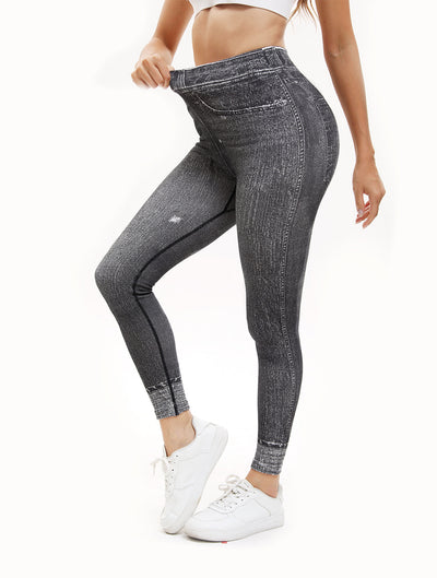 Leggins Deportivos Cintura Alta con Estampado Retro - Yoga y Fitness - Image 8