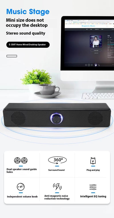 Parlante Bluetooth de Escritorio con Sonido Extra Bass - Image 13