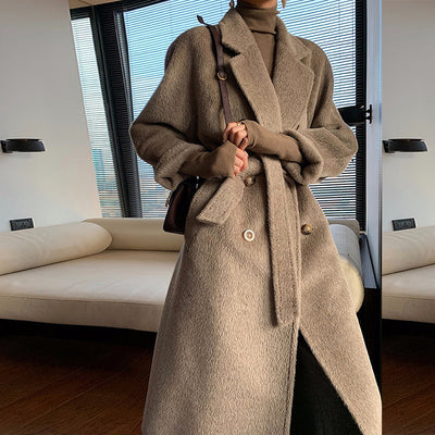 Abrigo de Lana Camello y Oveja Suli para Mujer - Image 6