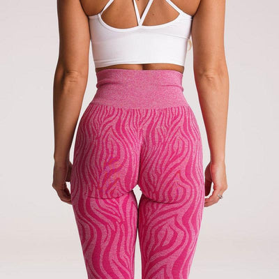 Pantalones de Yoga Estampado Cebra en Nylon para Deportes Outdoor - Image 7