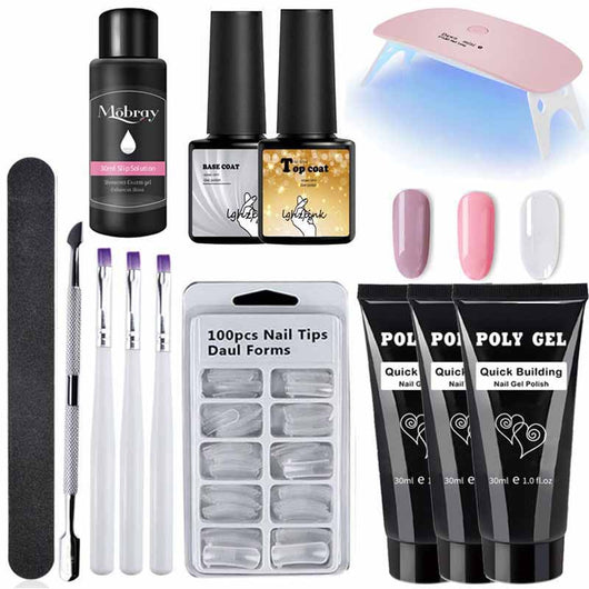 Set Completo de Manicura Profesional con Pegamento Extendido y Herramientas - Image 19