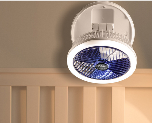 Ventilador de Techo Plegable con Carga USB, Luz LED y 4 Velocidades - Image 8