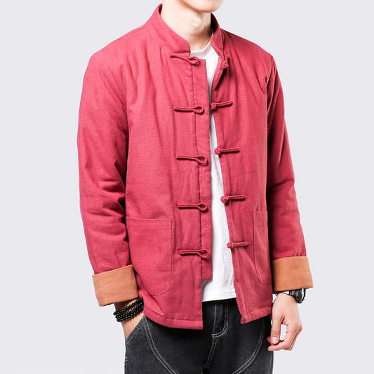 Chaqueta Acolchada Hombre con Botones de Disco - Diseño Minimalista - Image 2