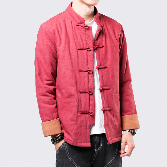 Chaqueta Acolchada Hombre con Botones de Disco - Diseño Minimalista