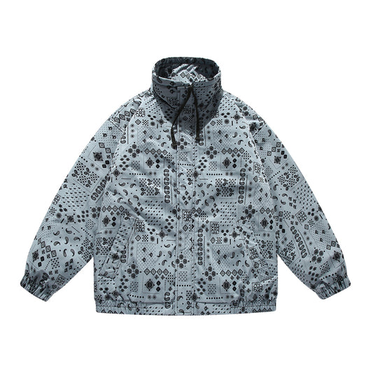Chaqueta Tie Dye con Cuello Mao para Hombre - Image 12