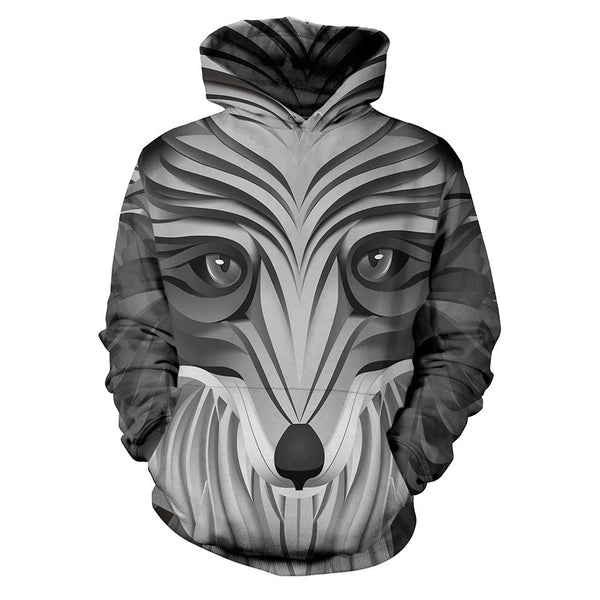 Sudadera con Estampado 3D del Zorro de Nueve Colas Multicolor