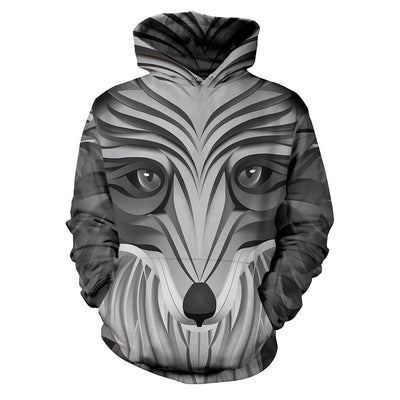 Sudadera con Estampado 3D del Zorro de Nueve Colas Multicolor