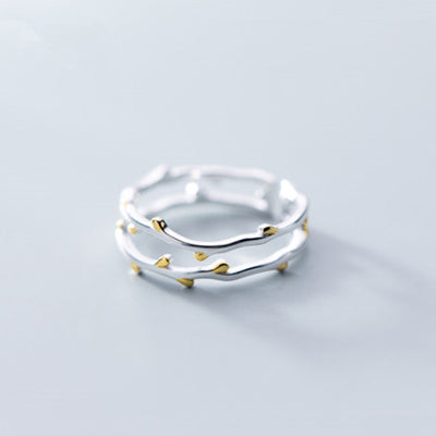 Anillo de Pluma Retro Abierto - Joyería de Moda Europea Personalidad Negra - Image 7