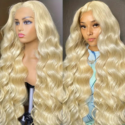 Peluca Frontal de Encaje Ondas Medianas Cabello Largo y Rizado