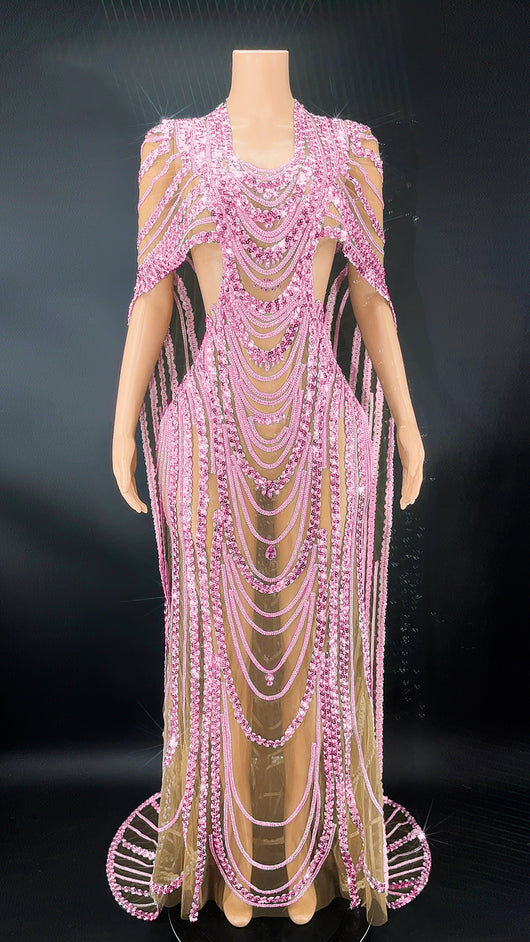 Vestido de Noche Elegante con Lentejuelas Brillantes - Image 13
