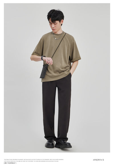 Camiseta Drape Suelta para Hombre - Estilo Casual Relajado - Image 15