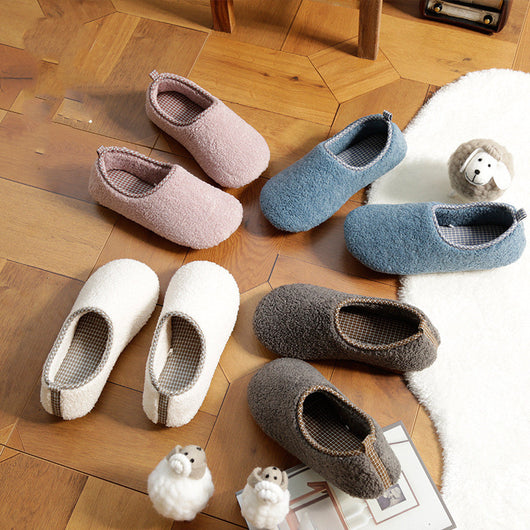 Set de Bolsa y Pantuflas de Algodón Grueso para Parejas