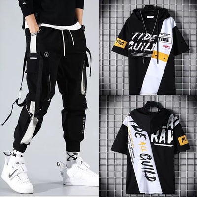 Conjunto Deportivo Hip-hop para Hombre con Capucha - Overol Holgado de Dos Piezas - Image 14