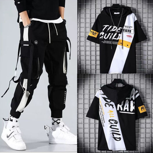 Conjunto Deportivo Hip-hop para Hombre con Capucha - Overol Holgado de Dos Piezas - Image 14