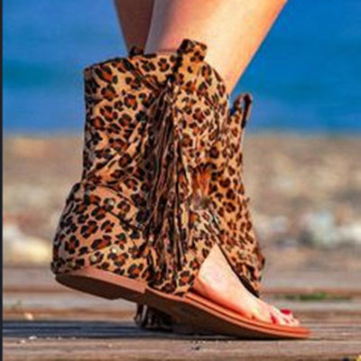 Chanclas Leopardo con Flecos - Image 12