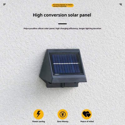 Lámpara Solar LED para Pared Exterior - Iluminación Inteligente para Jardín - Image 3