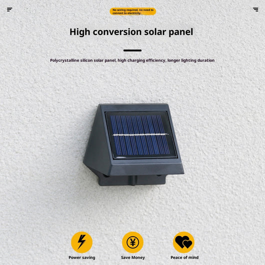 Lámpara Solar LED para Pared Exterior - Iluminación Inteligente para Jardín - Image 3