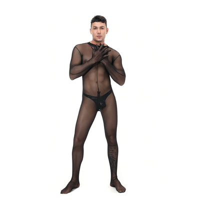 Lencería Sensual de Malla Transparente para Presentaciones