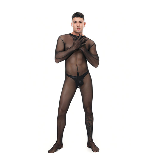Lencería Sensual de Malla Transparente para Presentaciones