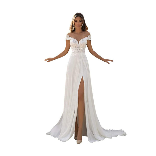 Vestido de Novia Tallas Grandes con Apliques de Moda