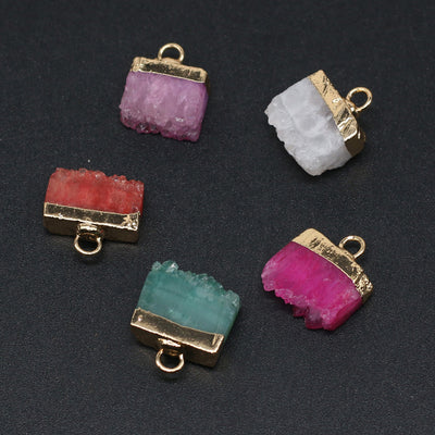 Pendiente de Piedra Semipreciosa Natural con Cristales Irregulares - Image 6