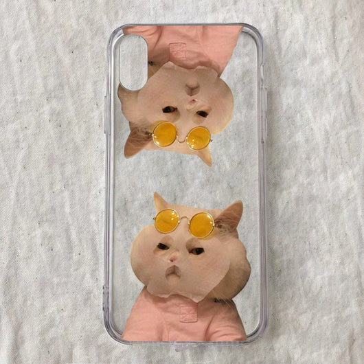 Funda Transparente para Celular con Diseño de Gato Minimalista - Image 9