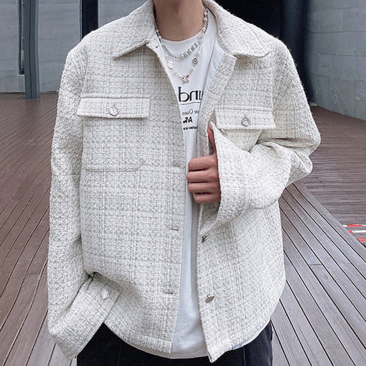 Chaqueta Casual Suelta de Solapa para Hombre - Manga Larga Estilo Street - Image 5