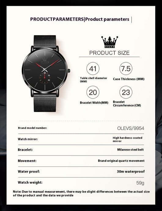 Reloj de Cuarzo Elegante con Hebilla Siamesa - Diseño Minimalista - Image 15