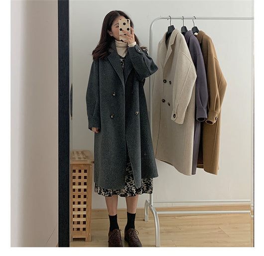 Abrigo de Lana Midi Mujer Acolchado Talla Pequeña - Image 13