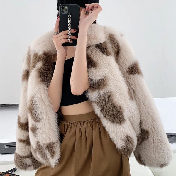 Abrigo de Piel de Cordero para Mujer - Otoño e Invierno