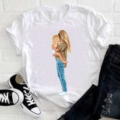 Playera Blanca Estampada Familia Verano para Cuatro - Image 18