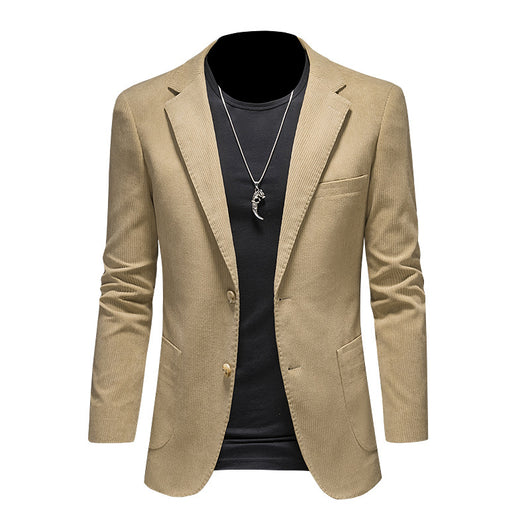 Blazer Casual de Pana Slim Fit para Hombre - Image 3