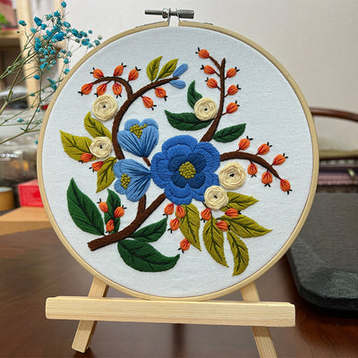 Kit de Costura para Cuadro Tridimensional con Flores Artesanales - Image 13