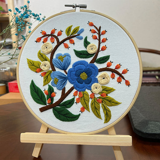 Kit de Costura para Cuadro Tridimensional con Flores Artesanales - Image 13