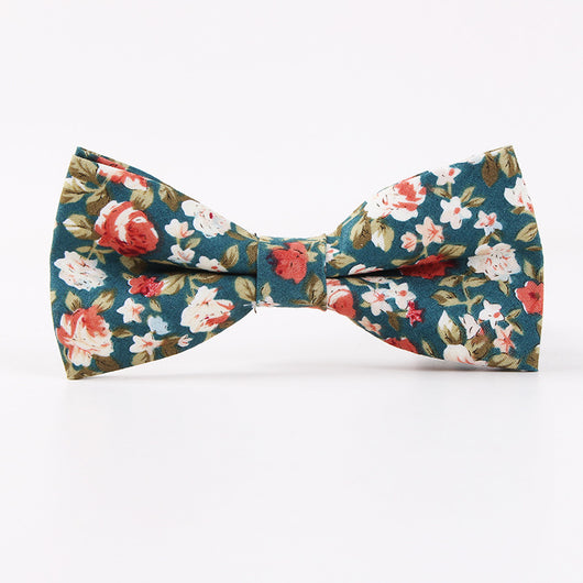 Corbatín Estampado de Algodón para Hombre - Estilo Business Casual