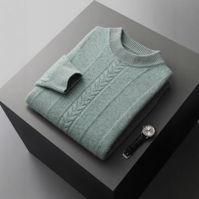 Suéter de Cachemira con Cuello Medio para Hombre - Image 5
