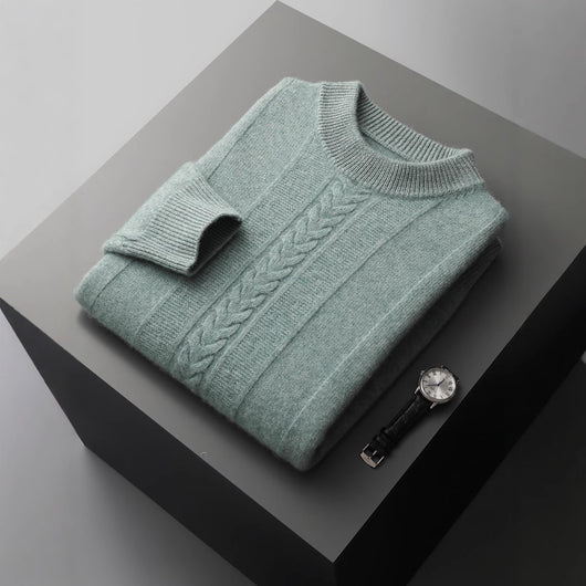 Suéter de Cachemira con Cuello Medio para Hombre - Image 5