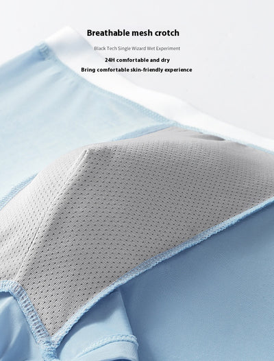 Ropa Interior de Seda de Hielo para Hombre Talla Grande Verano Sin Marcas - Image 17